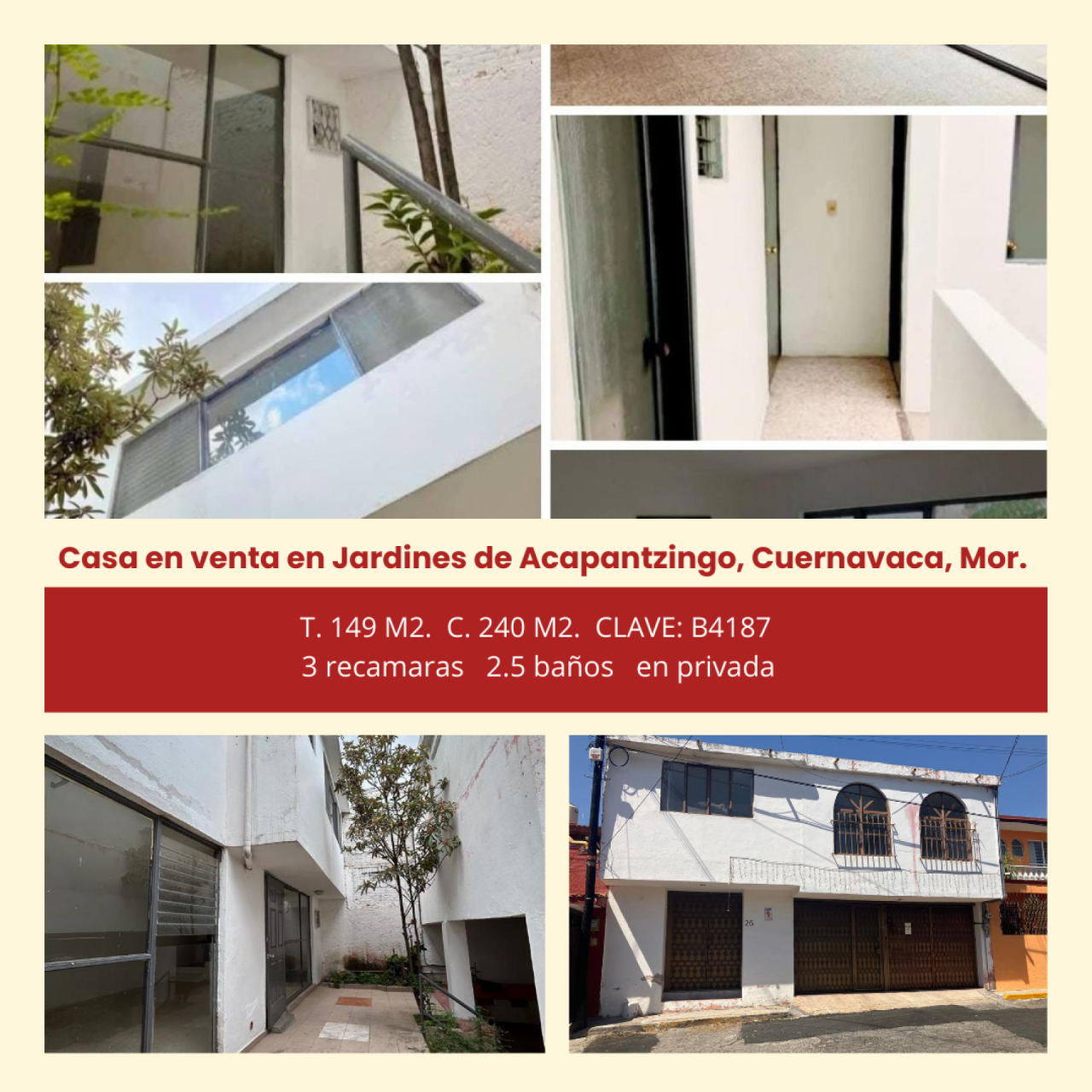Casas en Jardines de Acapantzingo