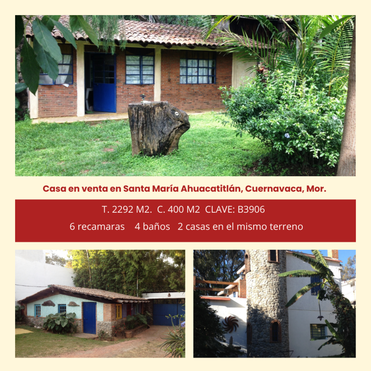 Casas en Santa María Ahuacatitlan