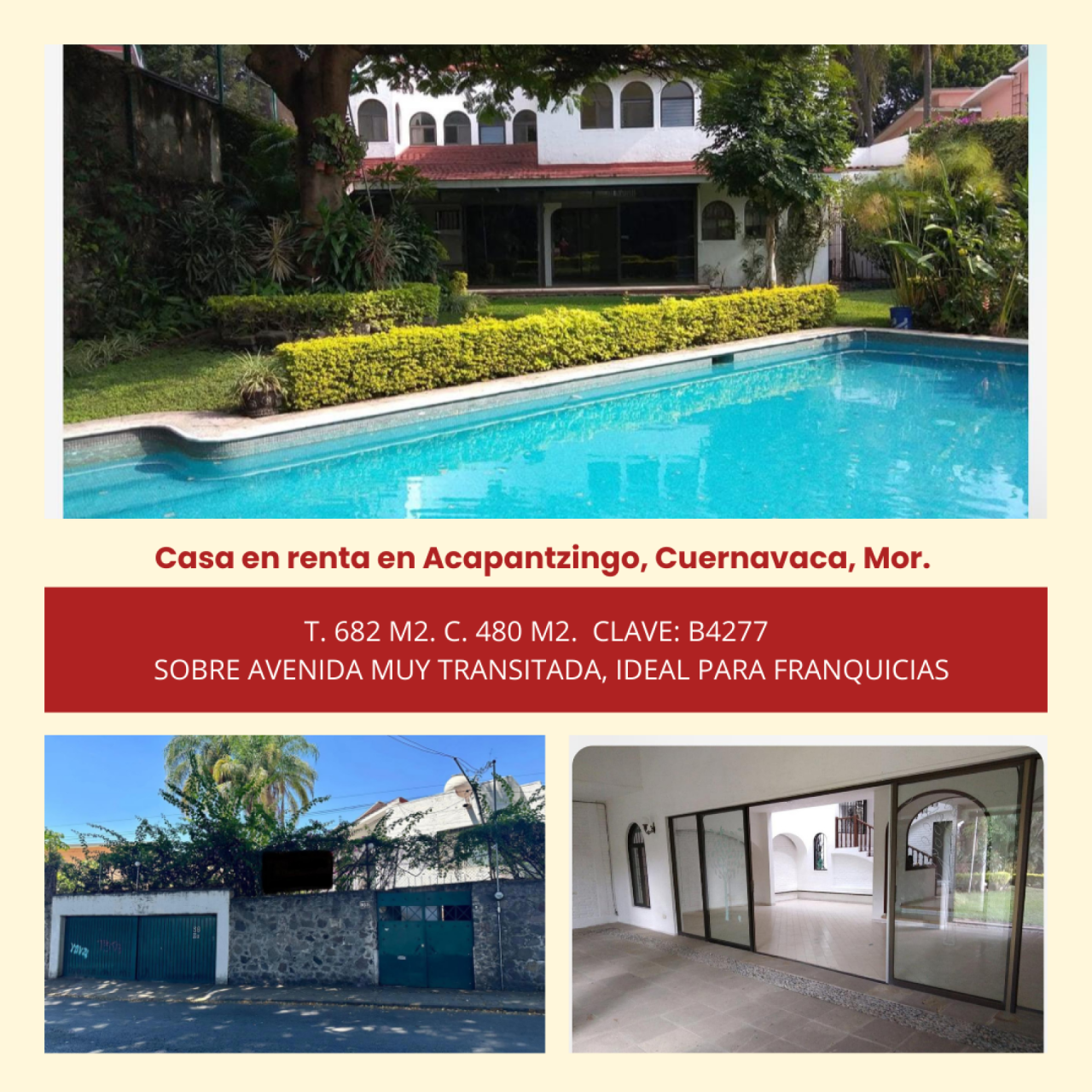 Casas en Acapantzingo