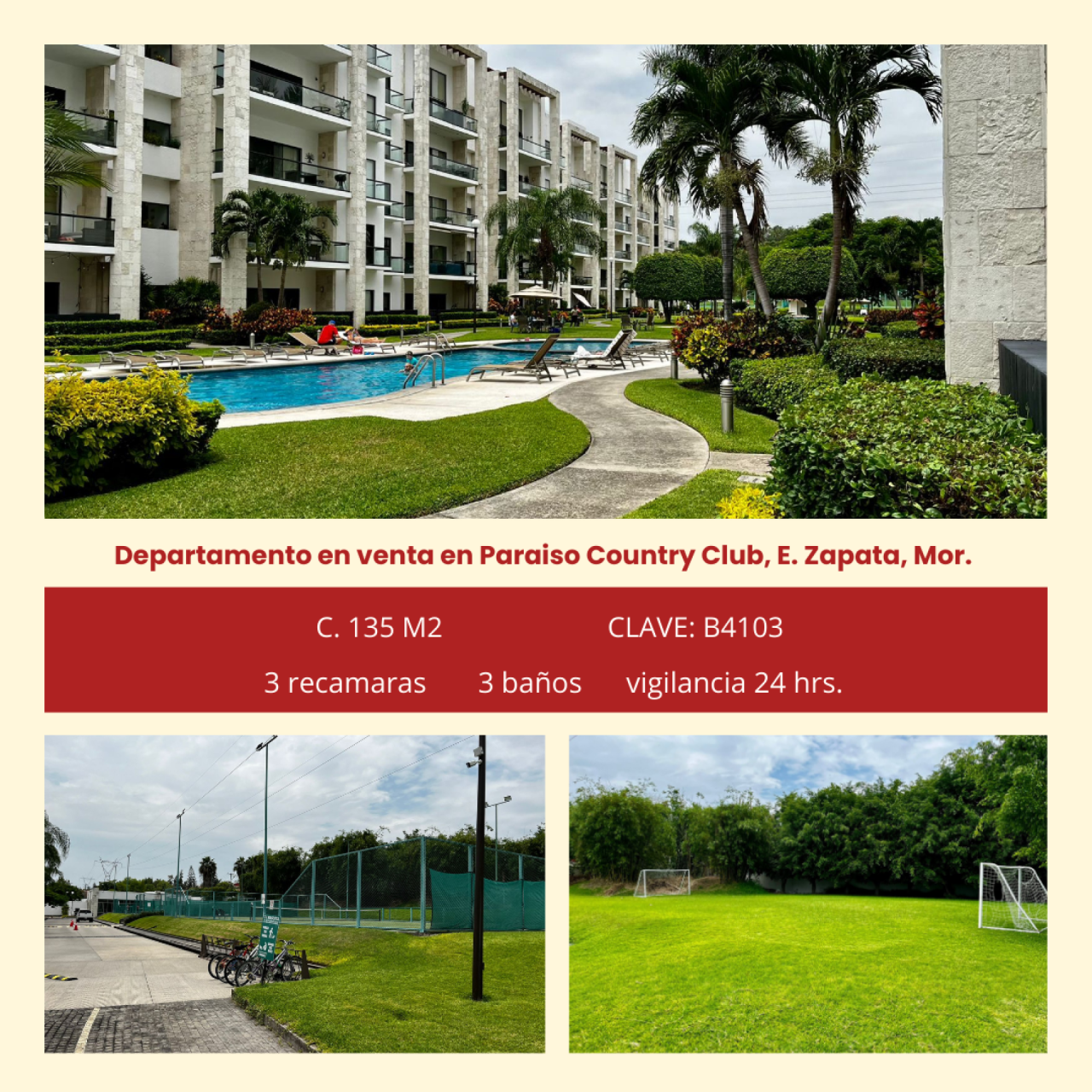 Departamentos en Paraiso Country Club