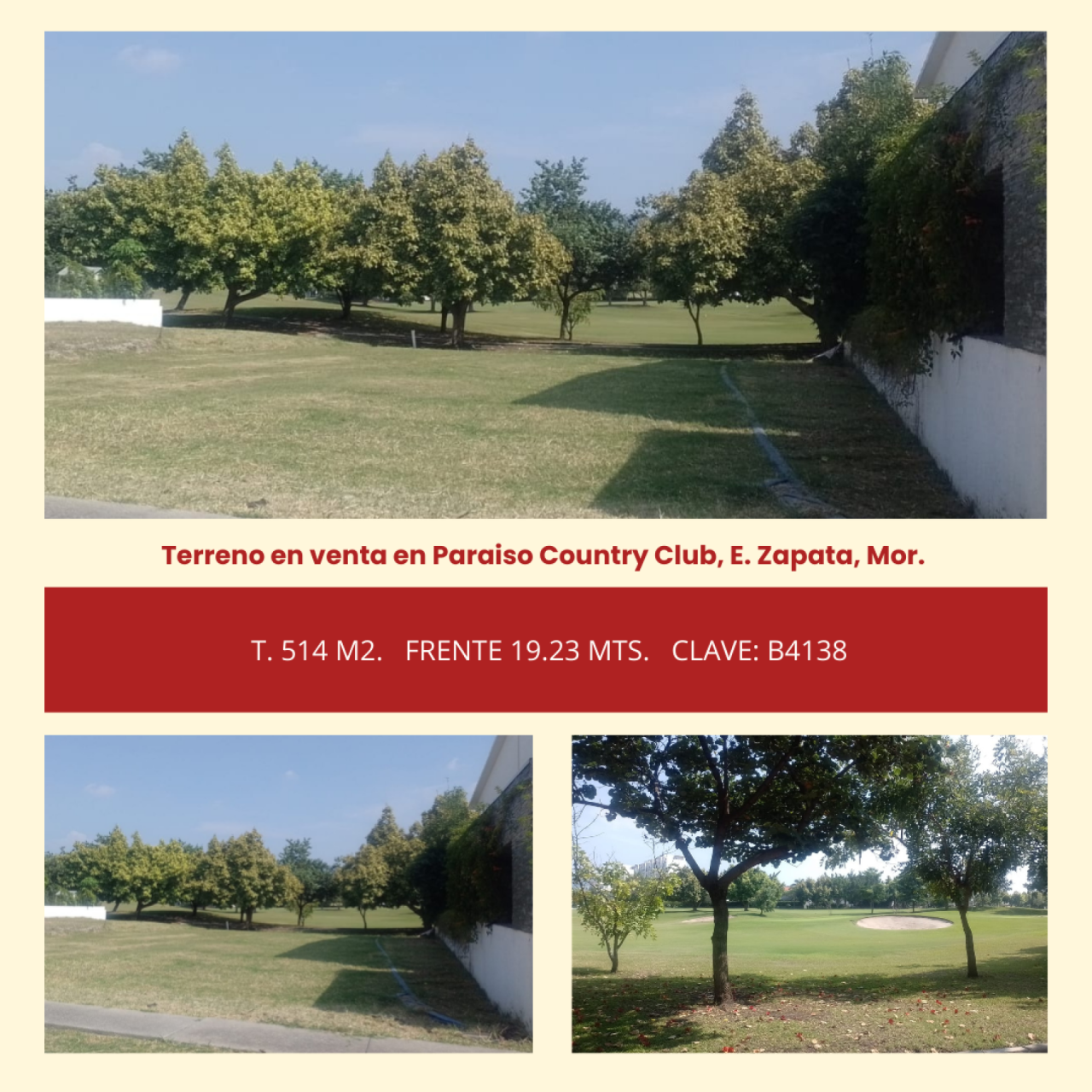Terrenos en Paraiso Country Club