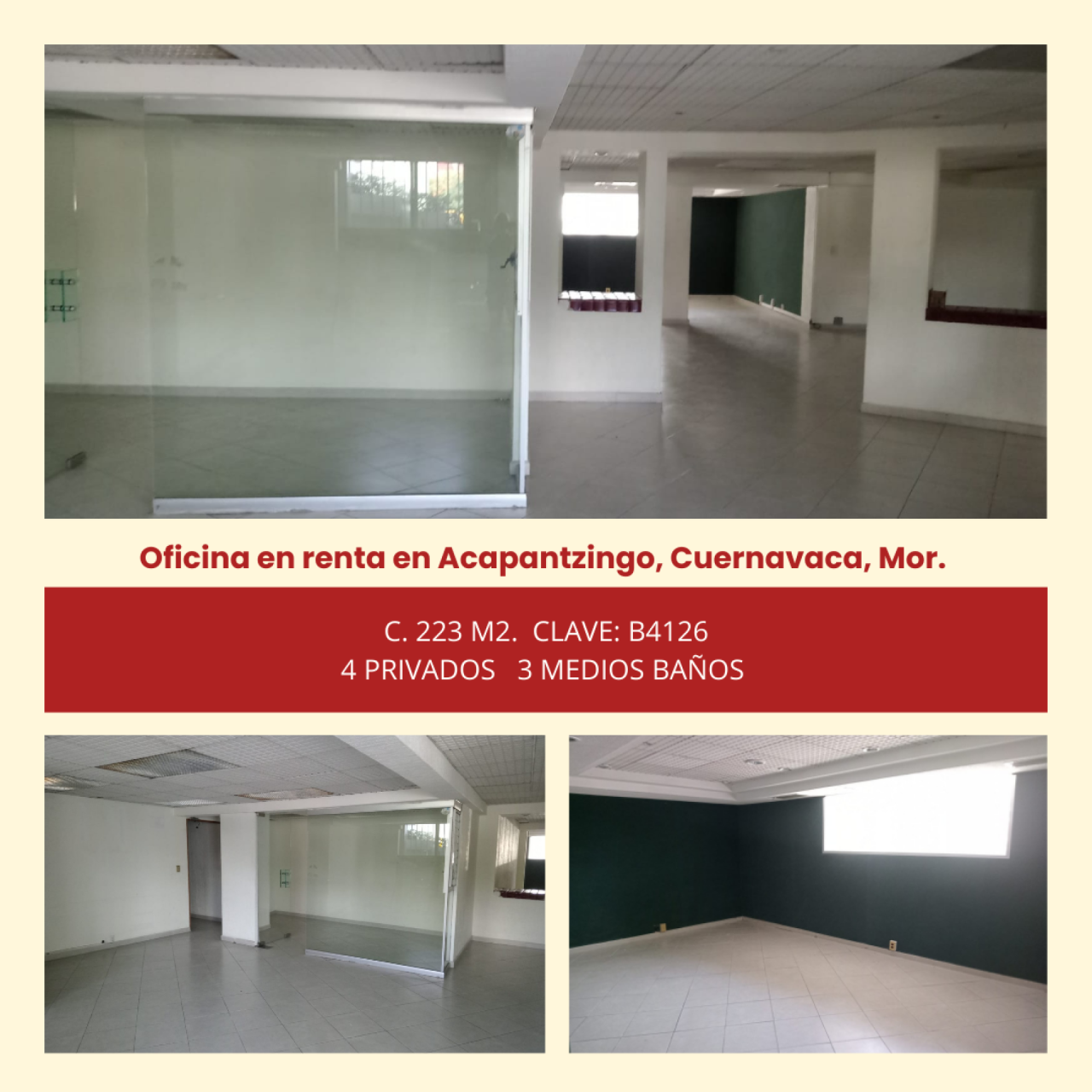 Oficinas en Acapantzingo